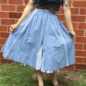 ALICE IN WONDERLAND RUFFLE SKIRT