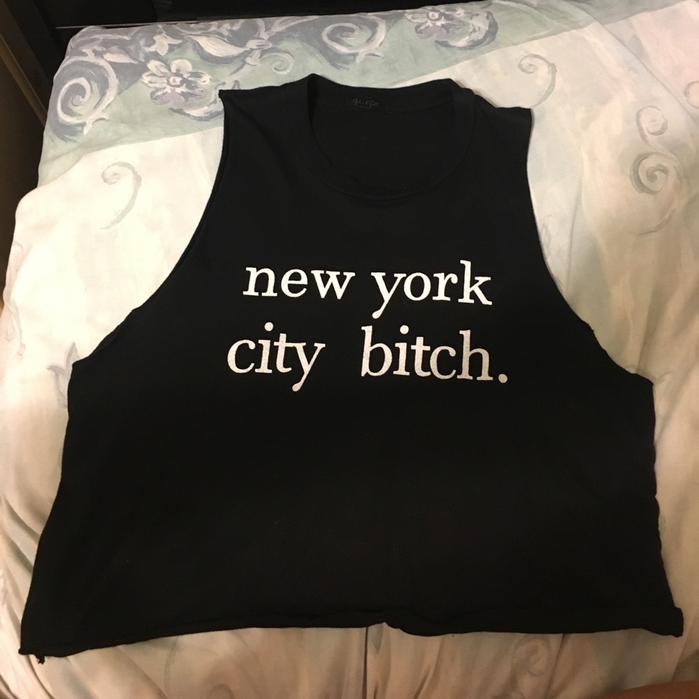 Black Crop top from brandy Melville