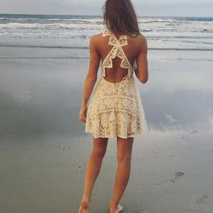 White lace dress