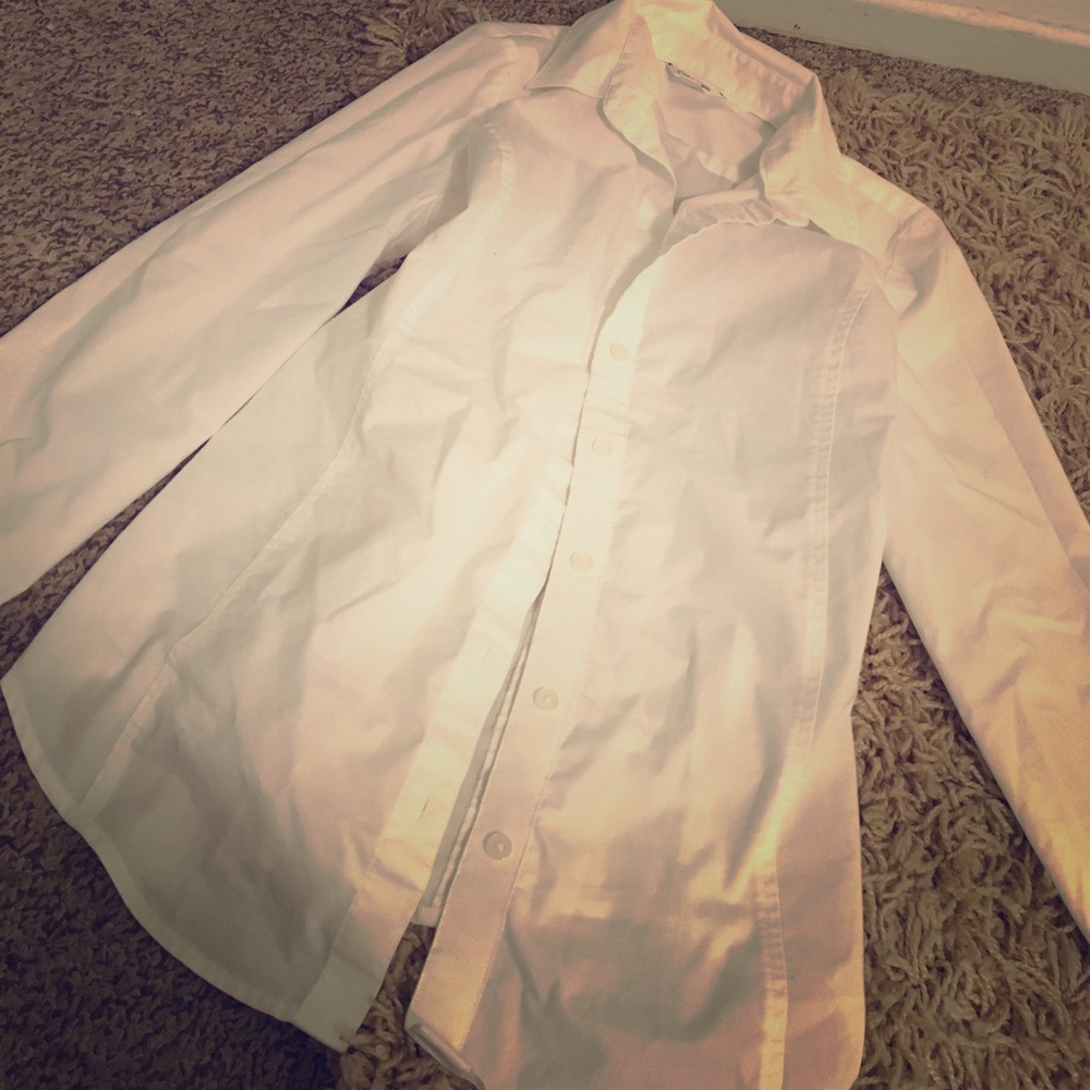 Calvin Klein white blouse size small