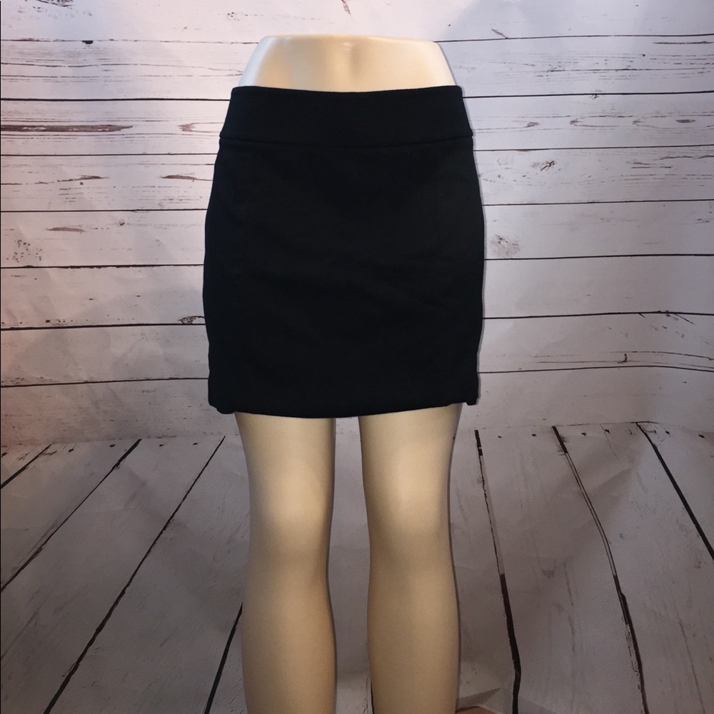 WHBM black mini skirt M