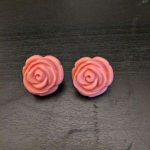 Betsey Johnson rose earrings