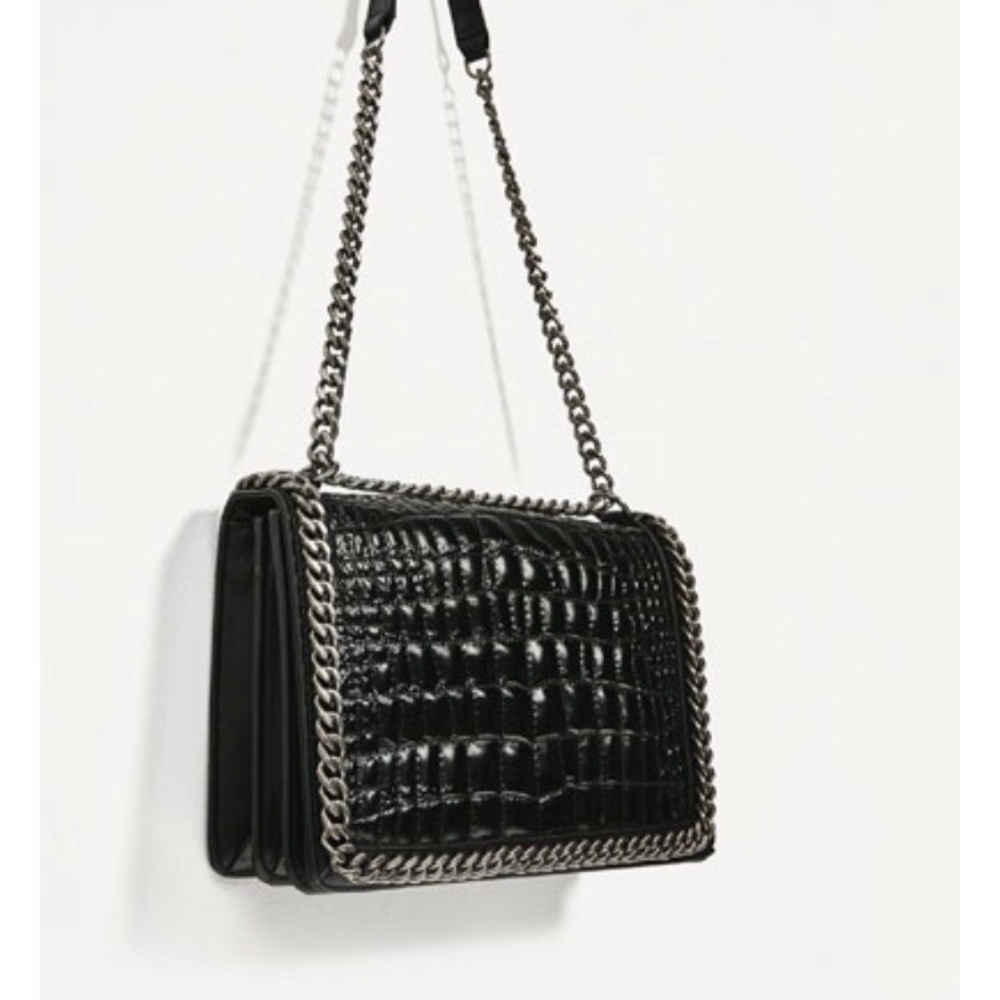 Zara Black Crossbody bag.