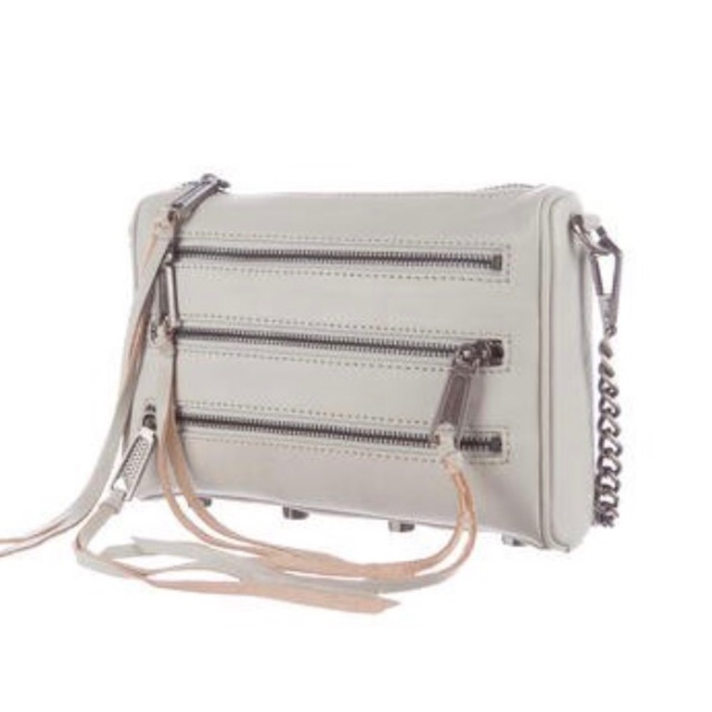 Rebecca Minkoff 5 zip crossbody bag.