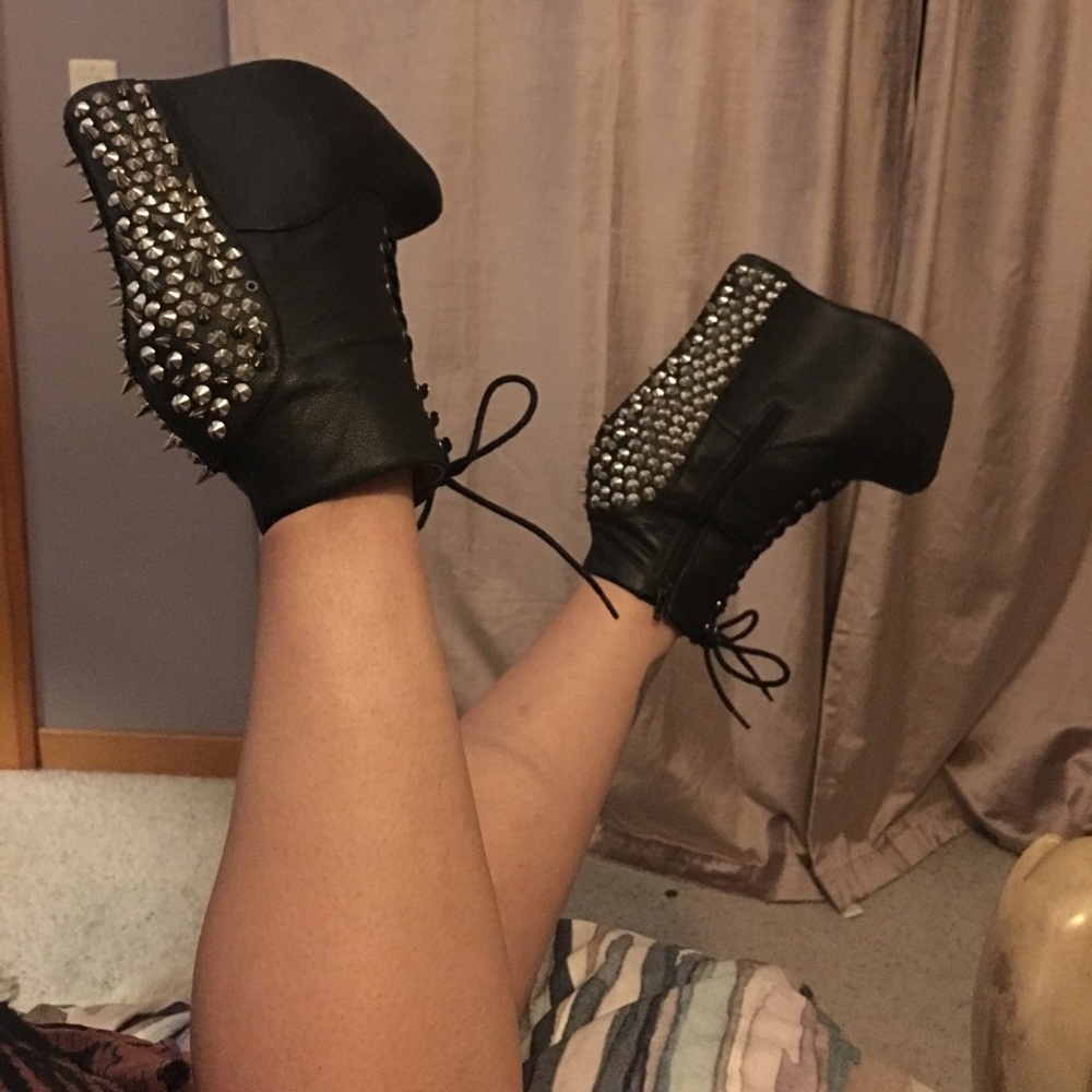 Jeffery Campbell Spiked Platform Booties