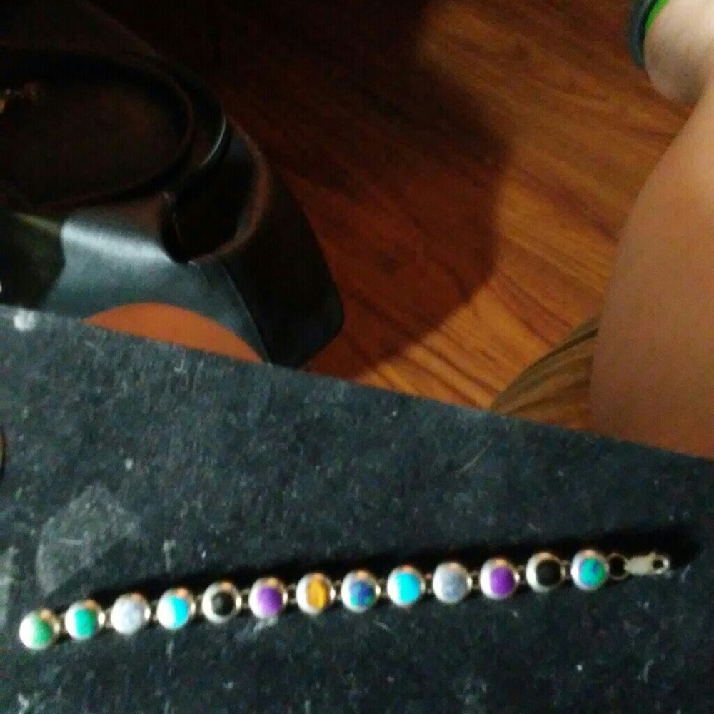 Sterling silver with polished stones