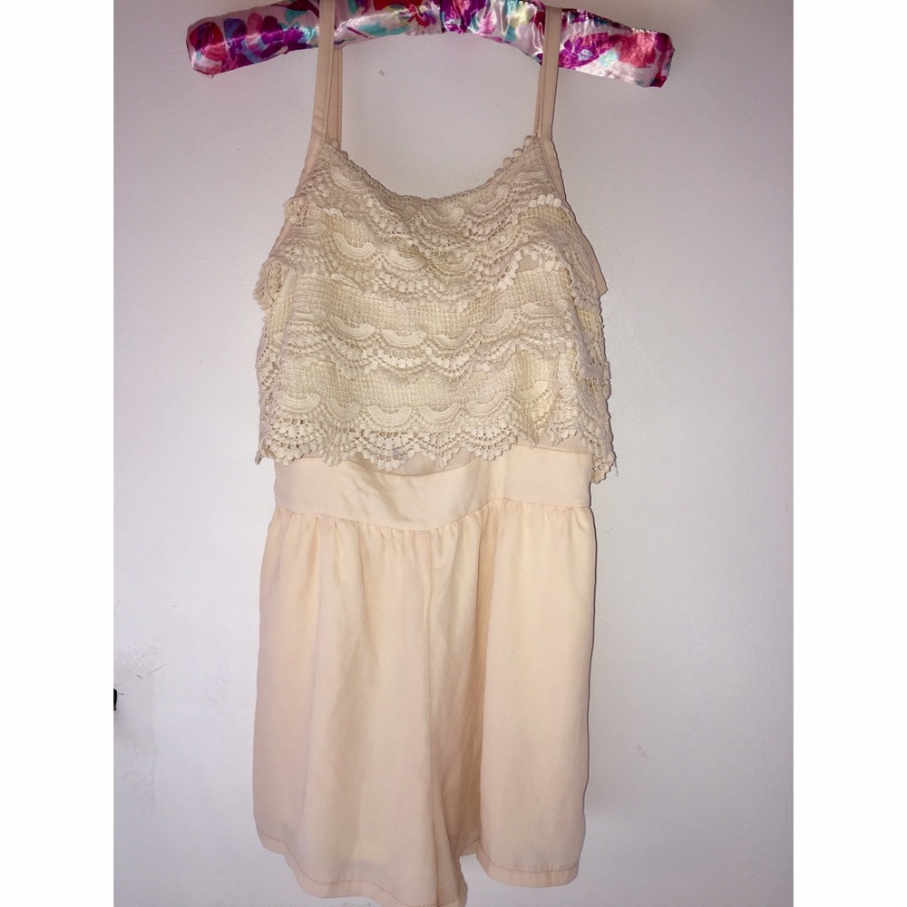 Lace top Romper