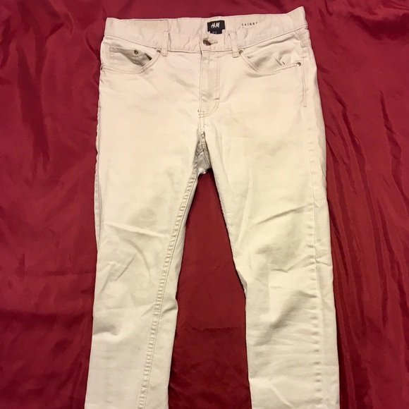 skinny twill pants mens