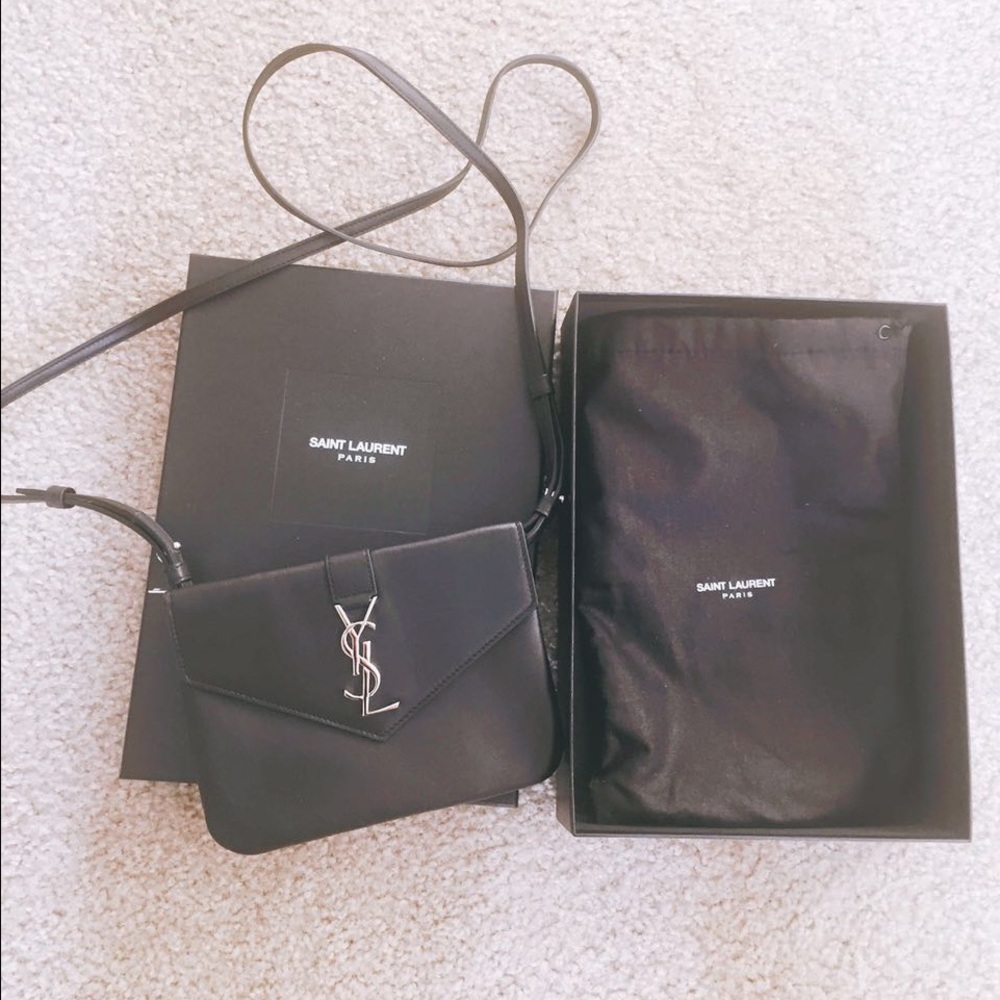 YSL / Saint Laurent Tri Pocket Crossbody Bag