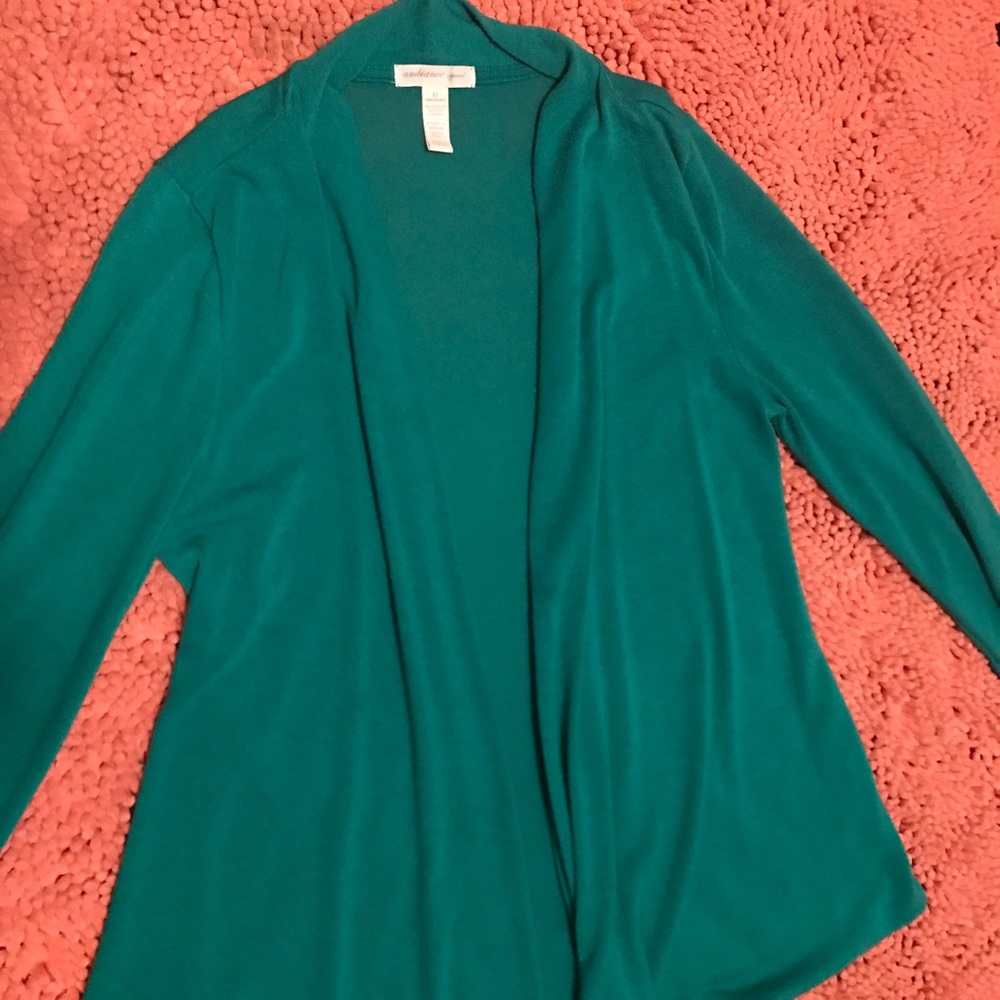 Green cardigan