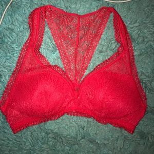 VS red bralette