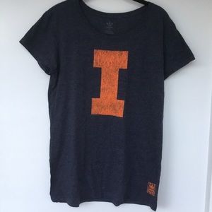 Adidas College Vault Navy Graphic T w/Big Orange i