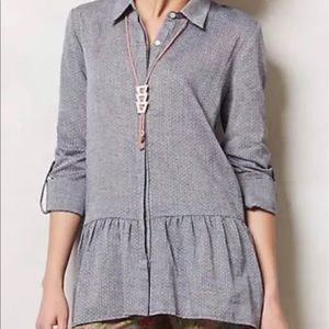 Sunday in Brooklyn Chambray Peplum Top Sunday in Brooklyn Chambray Peplum Top