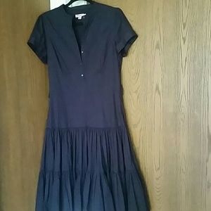 Ted Baker  navy blue dress full skirt sz 3 US sz 8