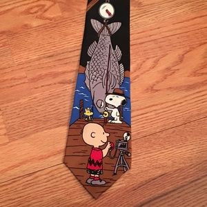 Charlie Brown & Snoopy fisherman tie