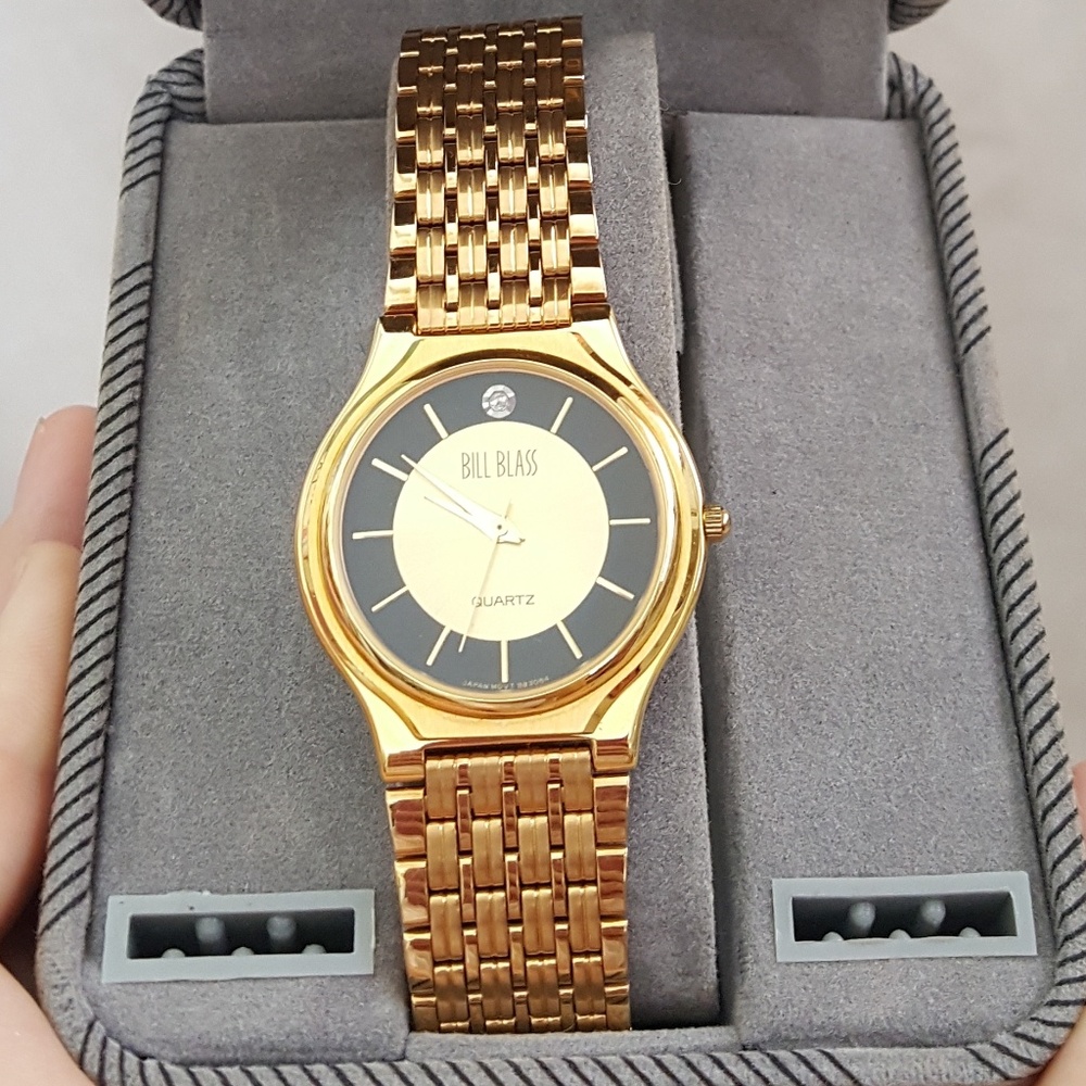Bill Blass gold watch