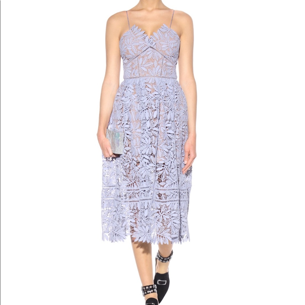 🌟 Authentic Self Portrait lilac lace dress 🌟