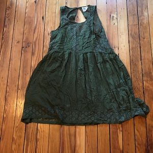 Olive Green Anthropologie Lilka Mini Dress