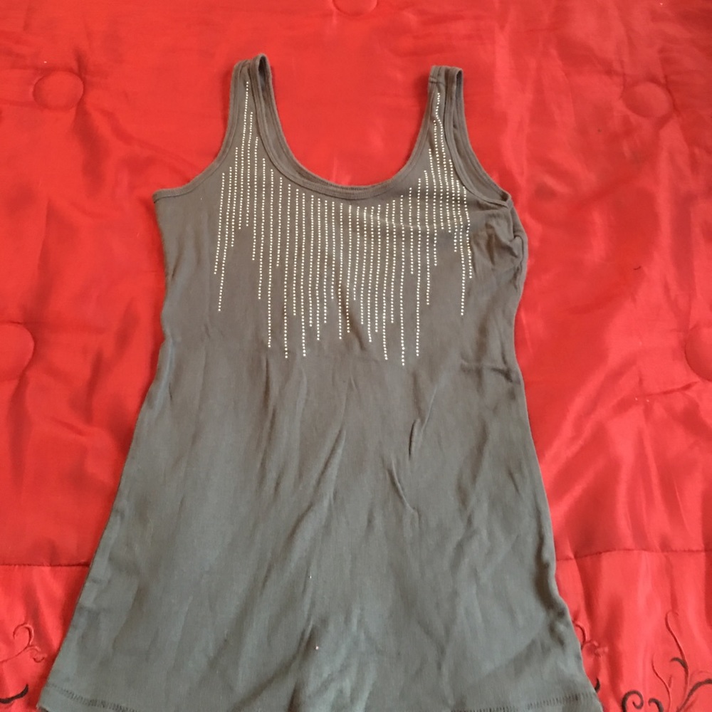 Grey Studded tank top