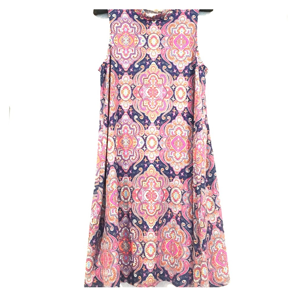 High Neck, A-Line Dress