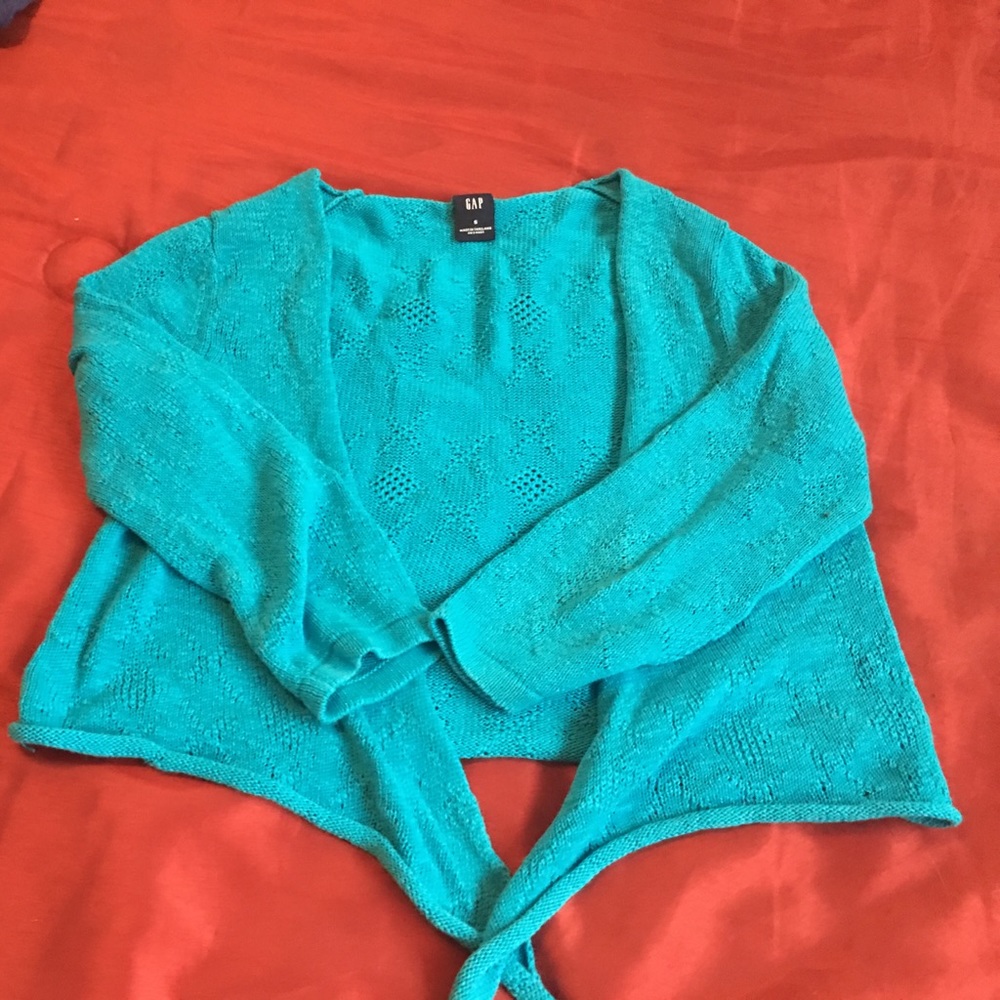 Turquoise gap sweater
