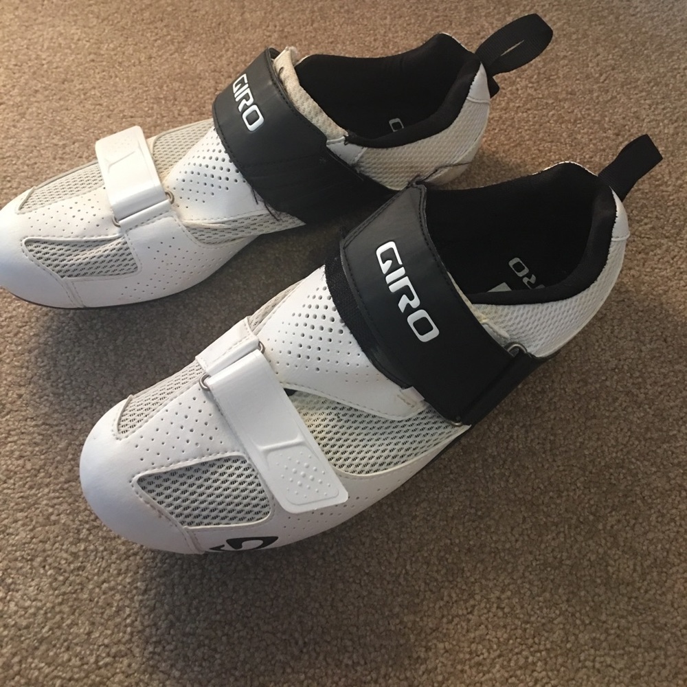 Triathlon cycling clip on shoes