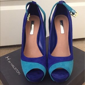 Platform leather heels