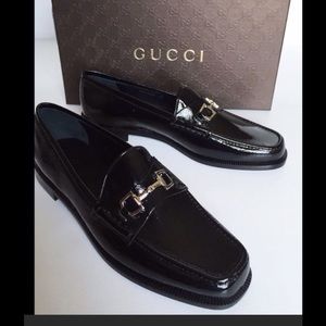 Gucci Horsebit Buckle Patent Leather Loafer NWT