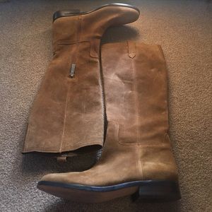 Ivanka Trump Addee tan suede boots