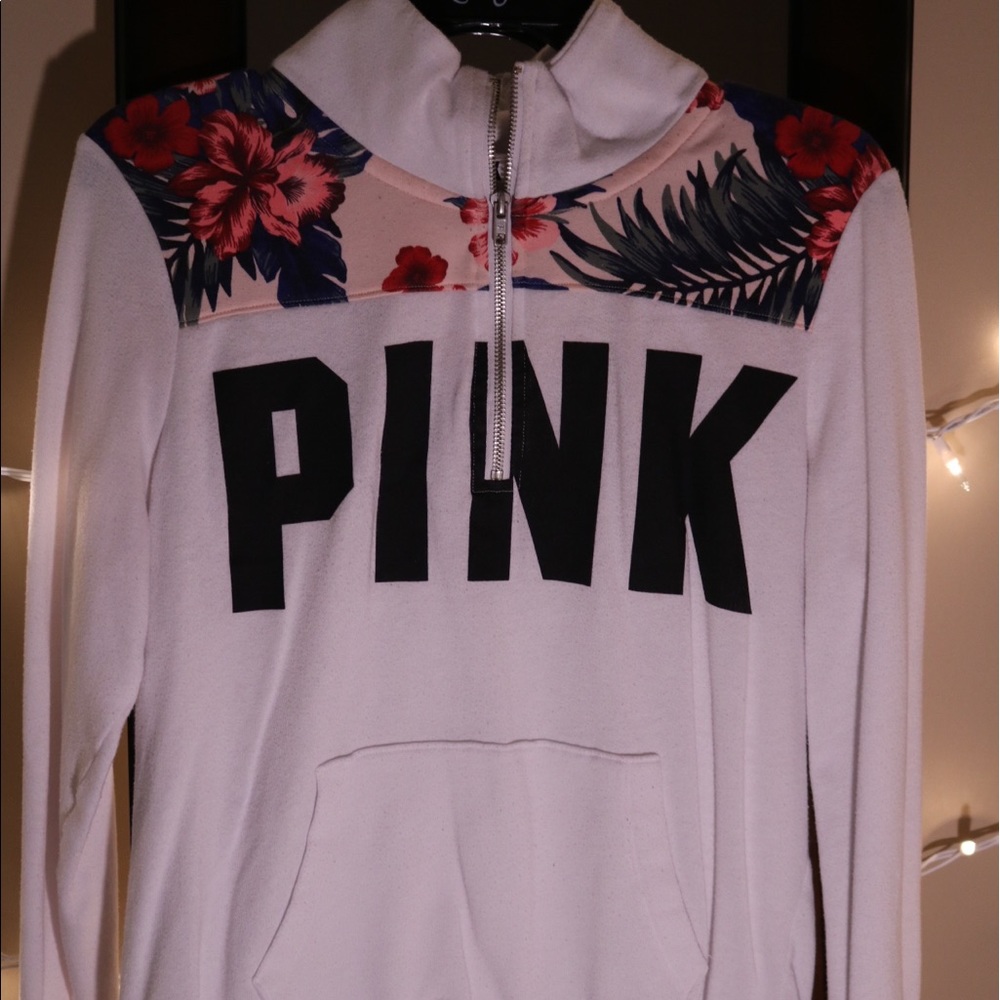 PINK Victoria's Secret half zip hoodie