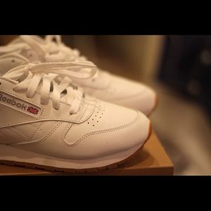 Reebok Classic with bubblegum sole