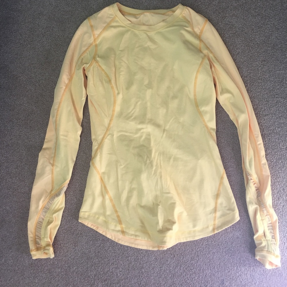 Yellow lululemon shirt