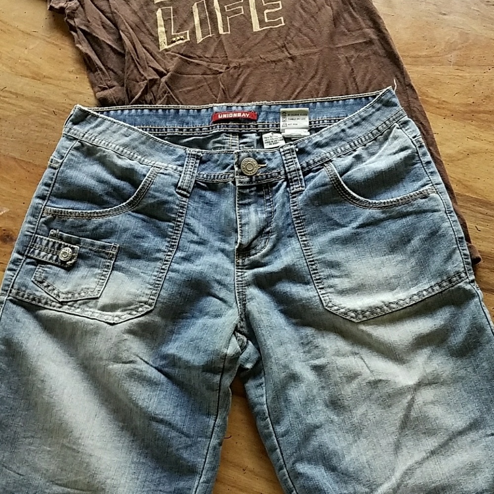 Denim Bermuda shorts