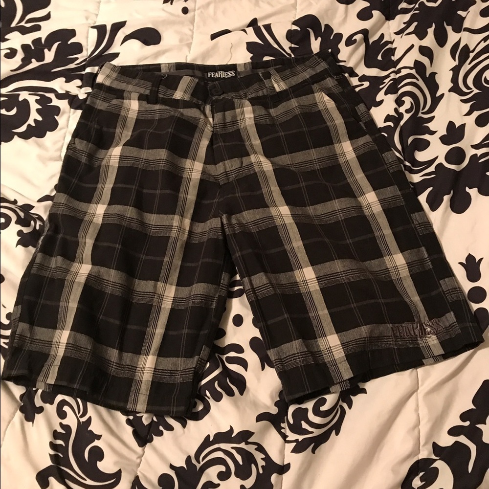 Men's plaid shorts