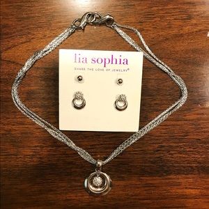 Lia Sophia Earring and Necklace set