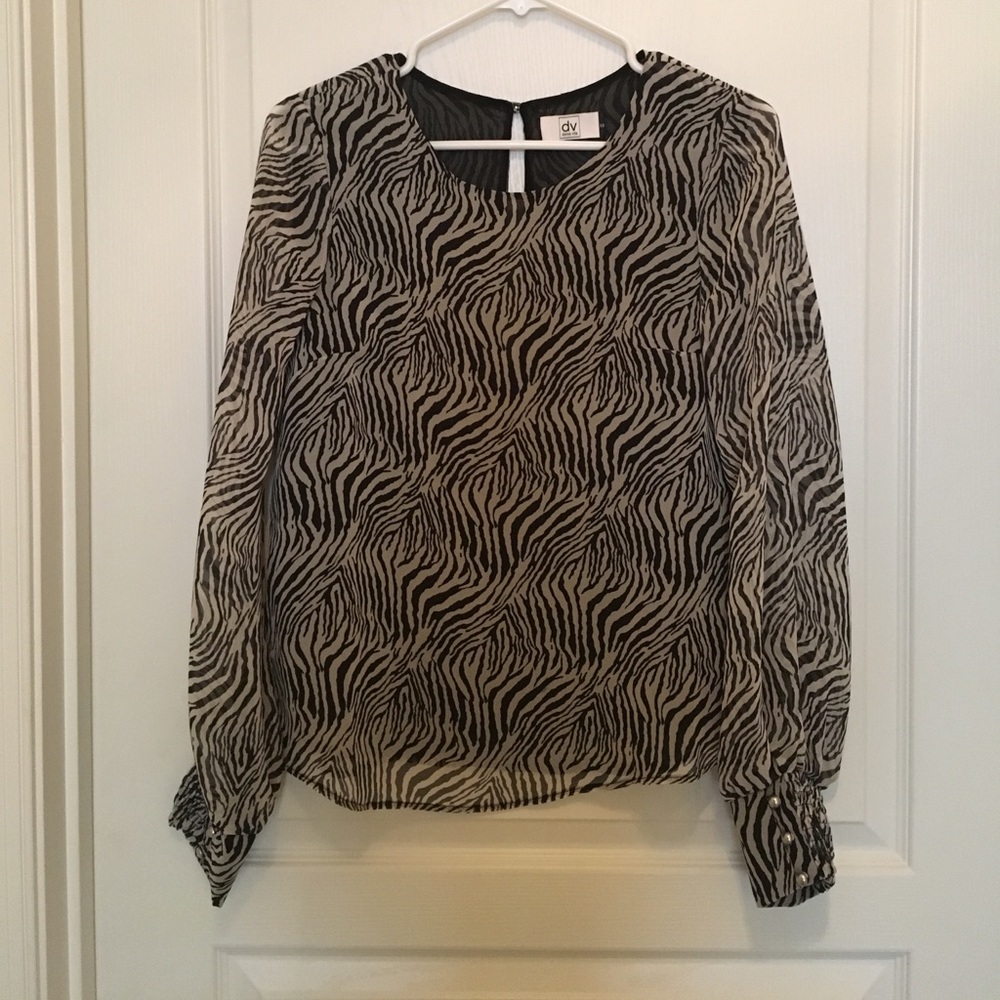 Zebra print top