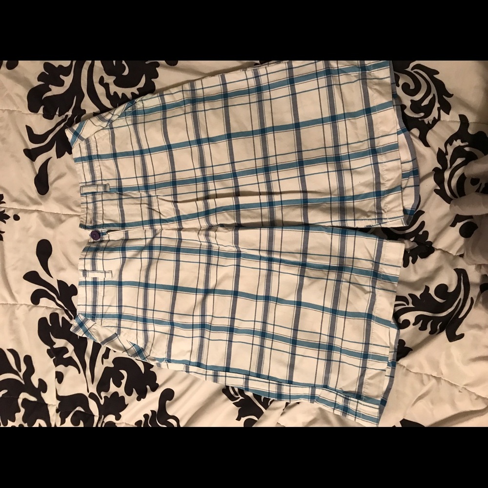 Men's plaid shorts