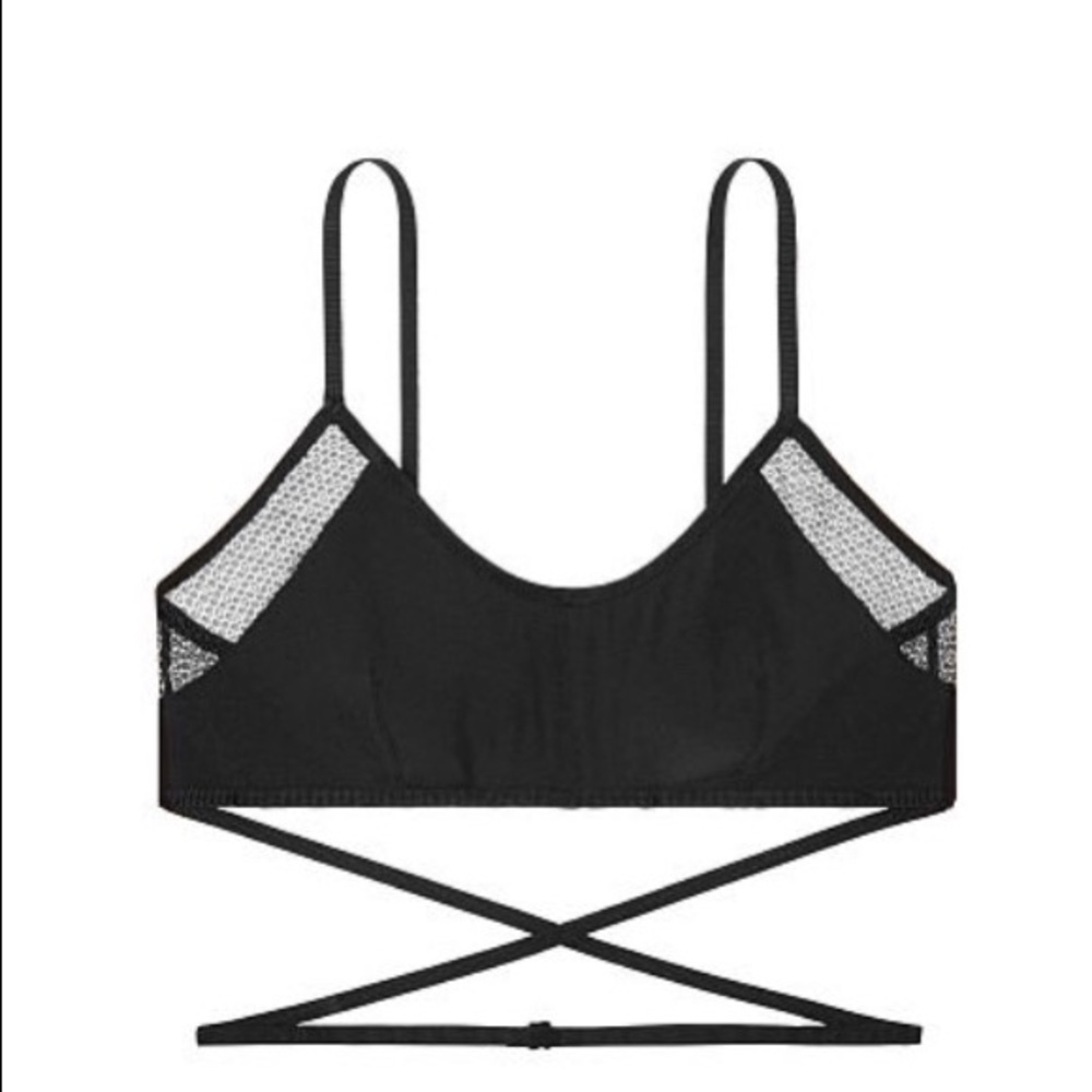 BNIP Victoria's Secret Gray Scoop Wrap Bralette - Picture 5 of 6