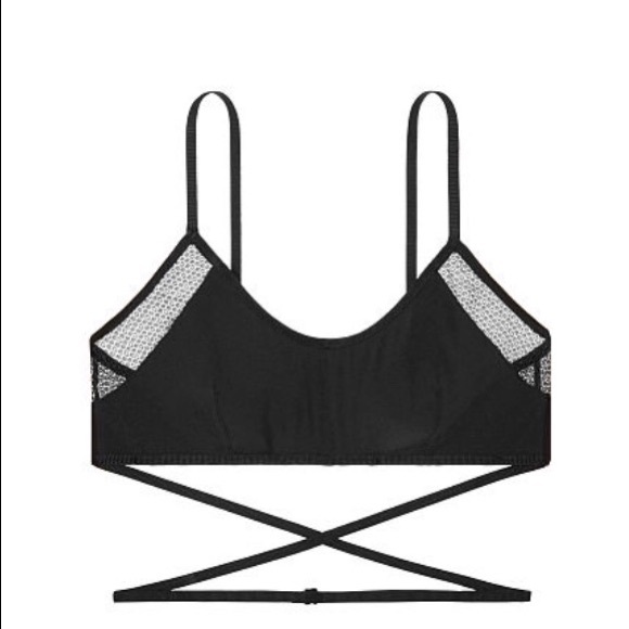 BNIP Victoria's Secret Gray Scoop Wrap Bralette - Picture 5 of 6