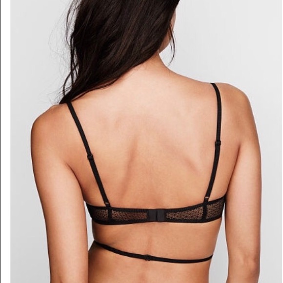 BNIP Victoria's Secret Gray Scoop Wrap Bralette - Picture 6 of 6