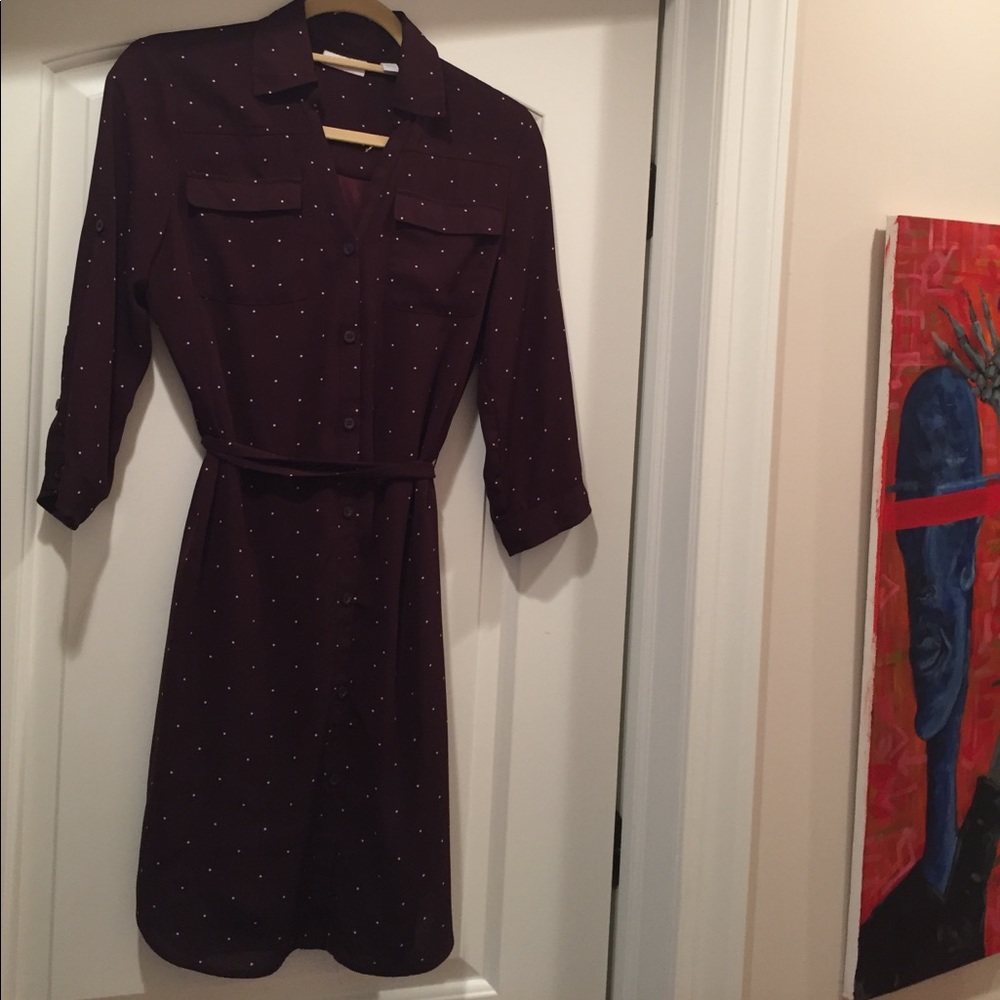 Mid length polkadot dress