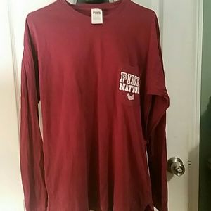 Vs pink long sleeve tshirt