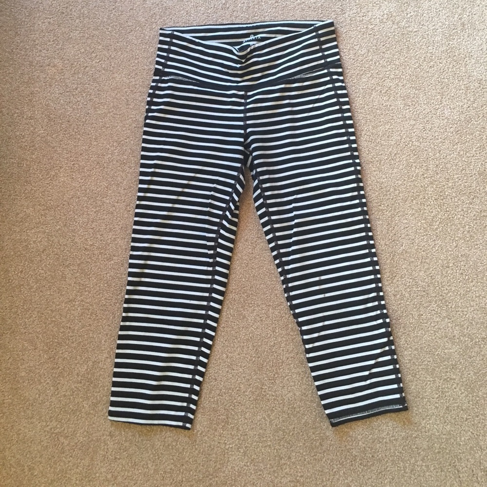 Athleta striped leggings