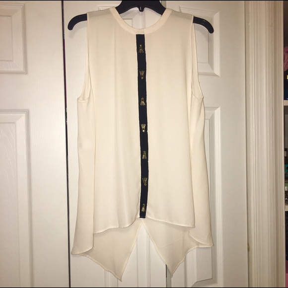 RACHEL Rachel Roy Tops - Rachel Roy Split Back Tank