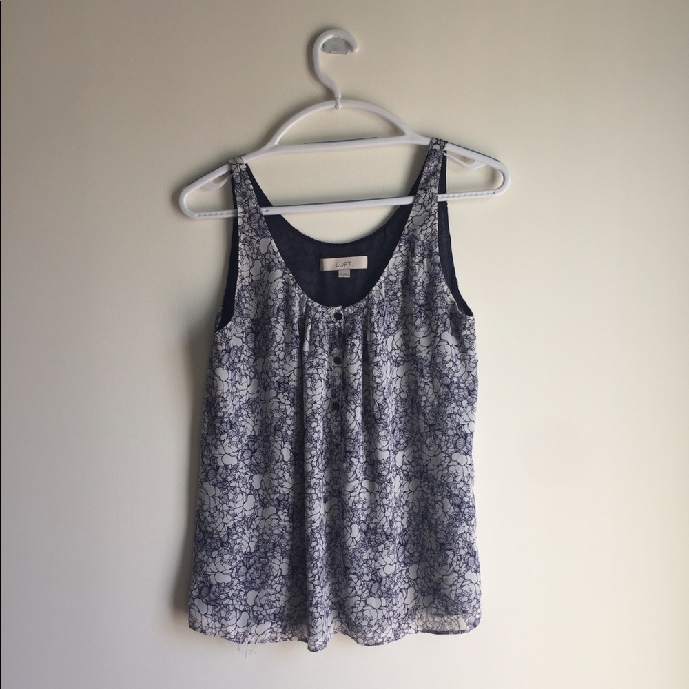 Loft floral tank