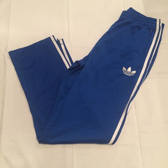 adidas Other - Adidas Blue Track Sweat Pants Emblem Tee-foil
