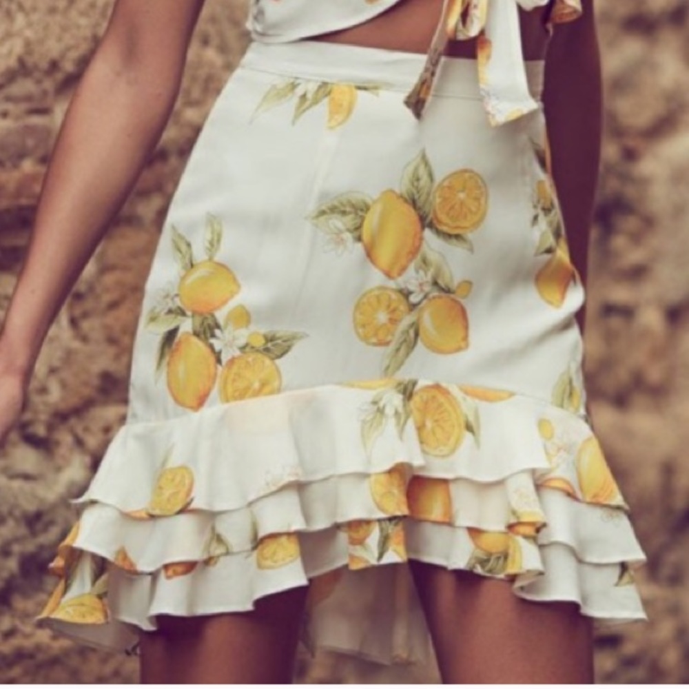 For Love & Lemons Limonada Skirt XS