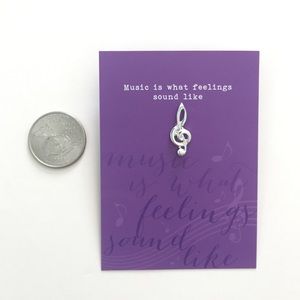 Music Treble Clef Lapel Pin