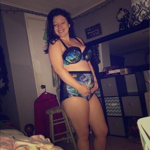 Two piece bathing suit