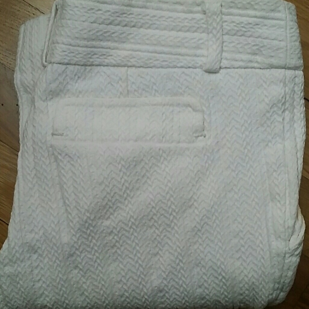 White Textured pants - Picture 4 of 4